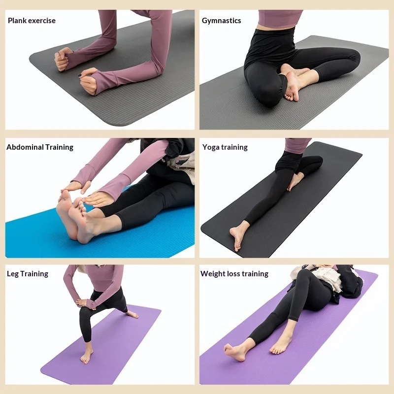 Thick Yoga Mat - Extra dikke antislip yogamat, schokabsorberend, extra