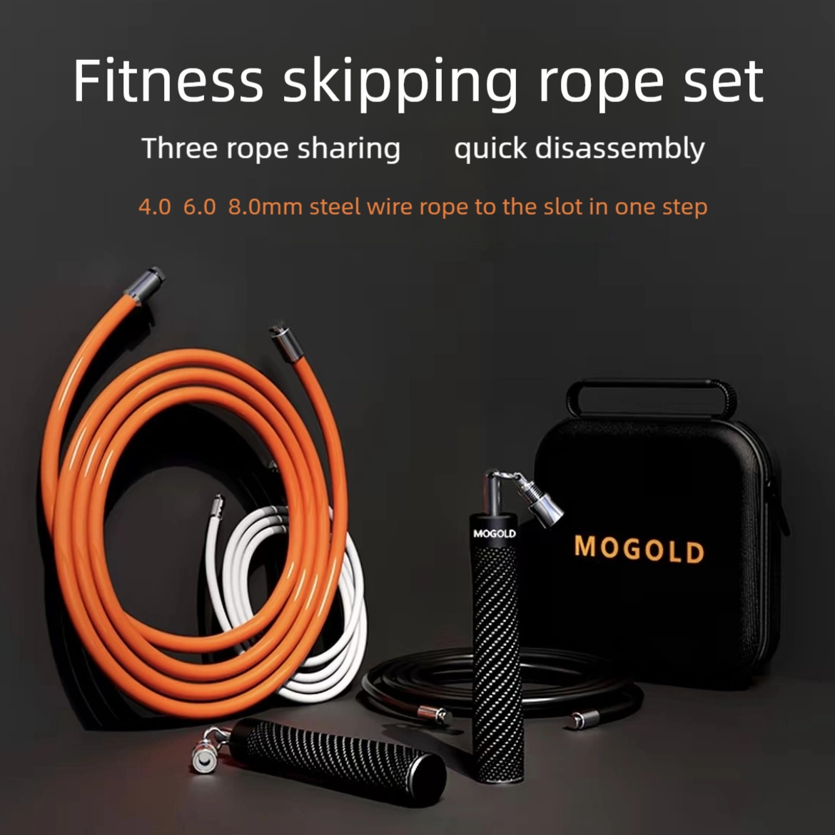Speed Skipping Rope - MOGOLD hogesnelheids springtouw | Antisliphandvat |
