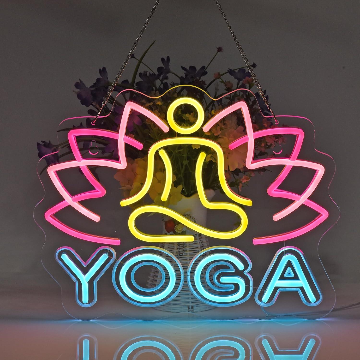 Yoga Neonbord Neonlichten Hang - Yoga Fitness Club recensie en prijs