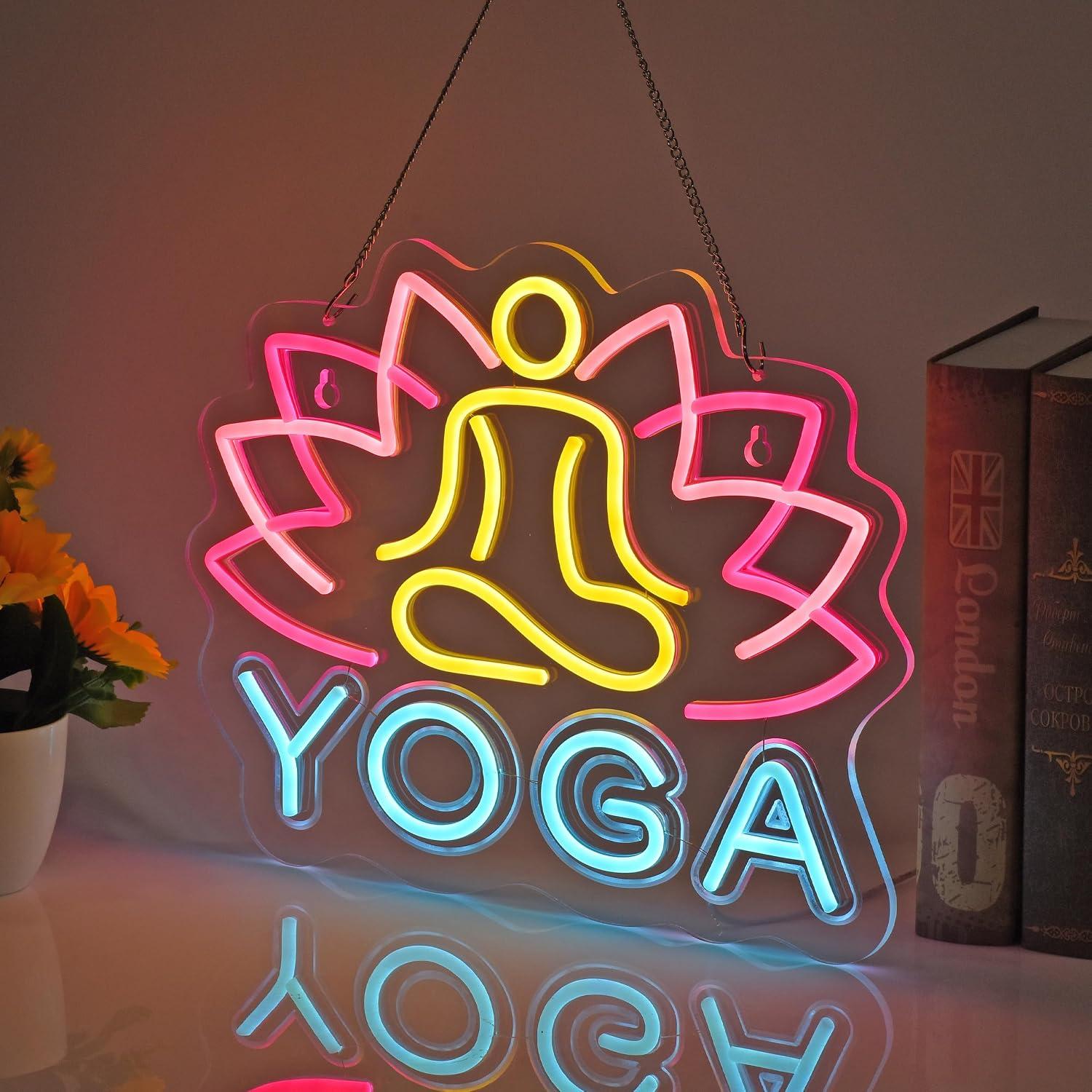 Yoga Neonbord Dimbaar LED Neon - Yoga Fitness Club recensie en prijs