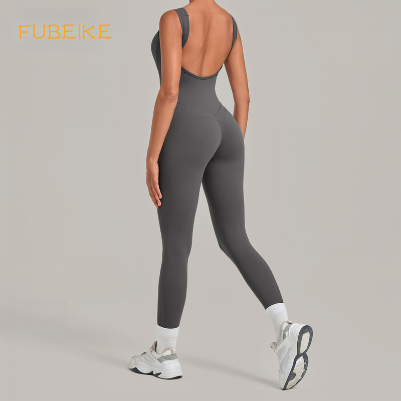 Yoga jumpsuit met diepe ruguit - Yoga Fitness Wear recensie en prijs