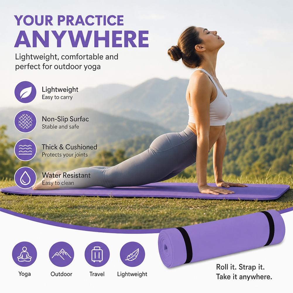 1/2 Stuks Dikke Yoga Mat Anti- - Thick Yoga Mat recensie en prijs